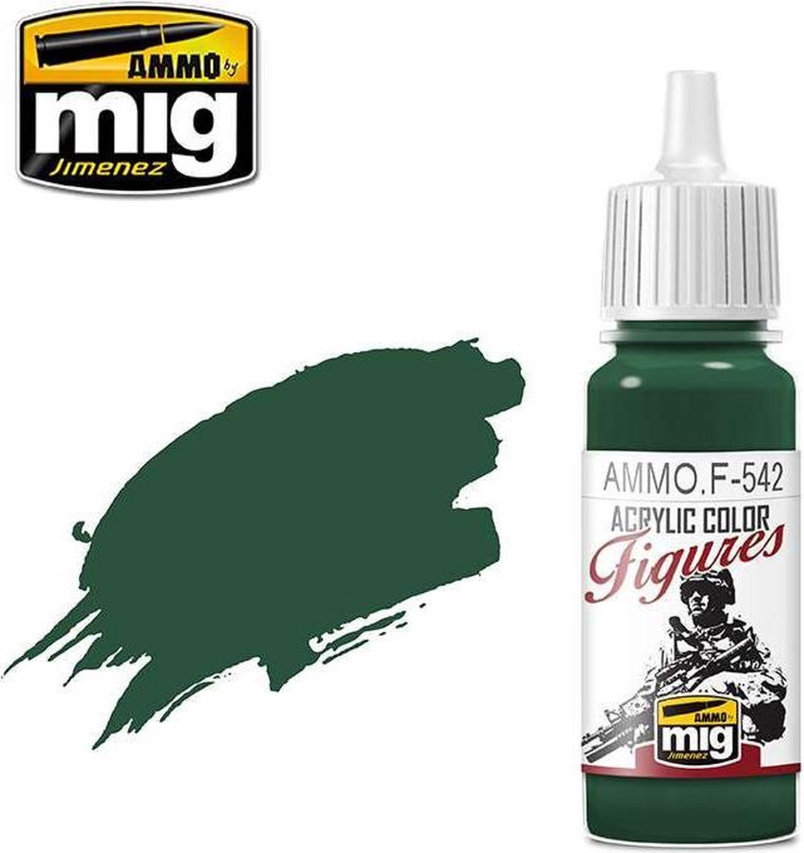 AMMO MIG F542 Figure Paints - Phatlo Green - Acryl - 17ml Verf flesje