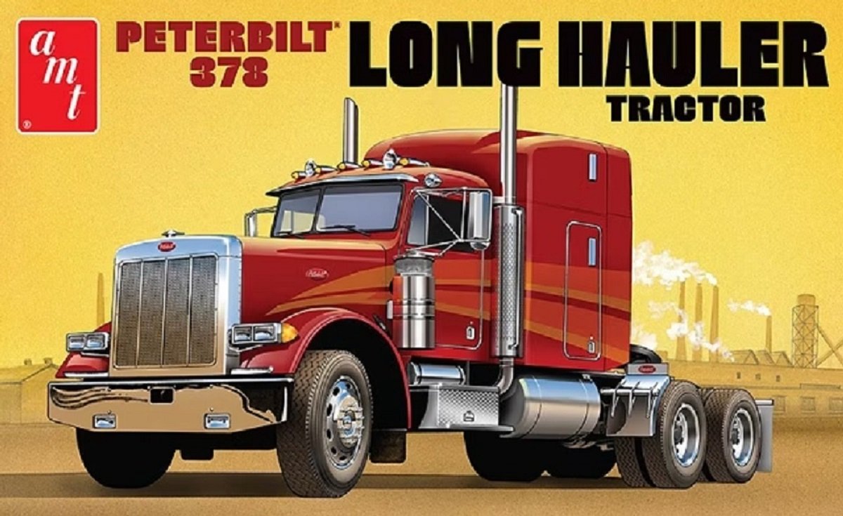 1:24 AMT 1169 Peterbilt 378 Long Hauler Truck - Semi Tractor Plastic kit