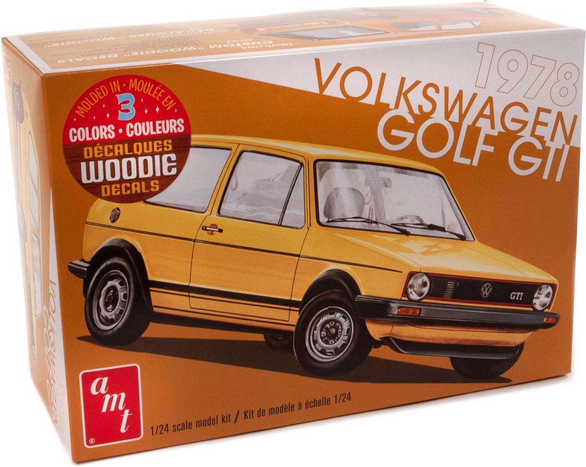 1:24 AMT 1213 Volkswagen VW GOLF GTI 1978 Plastic kit