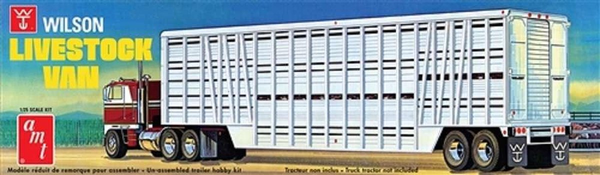 1:25 AMT 1106 Wilson Livestock Van Trailer  Plastic kit