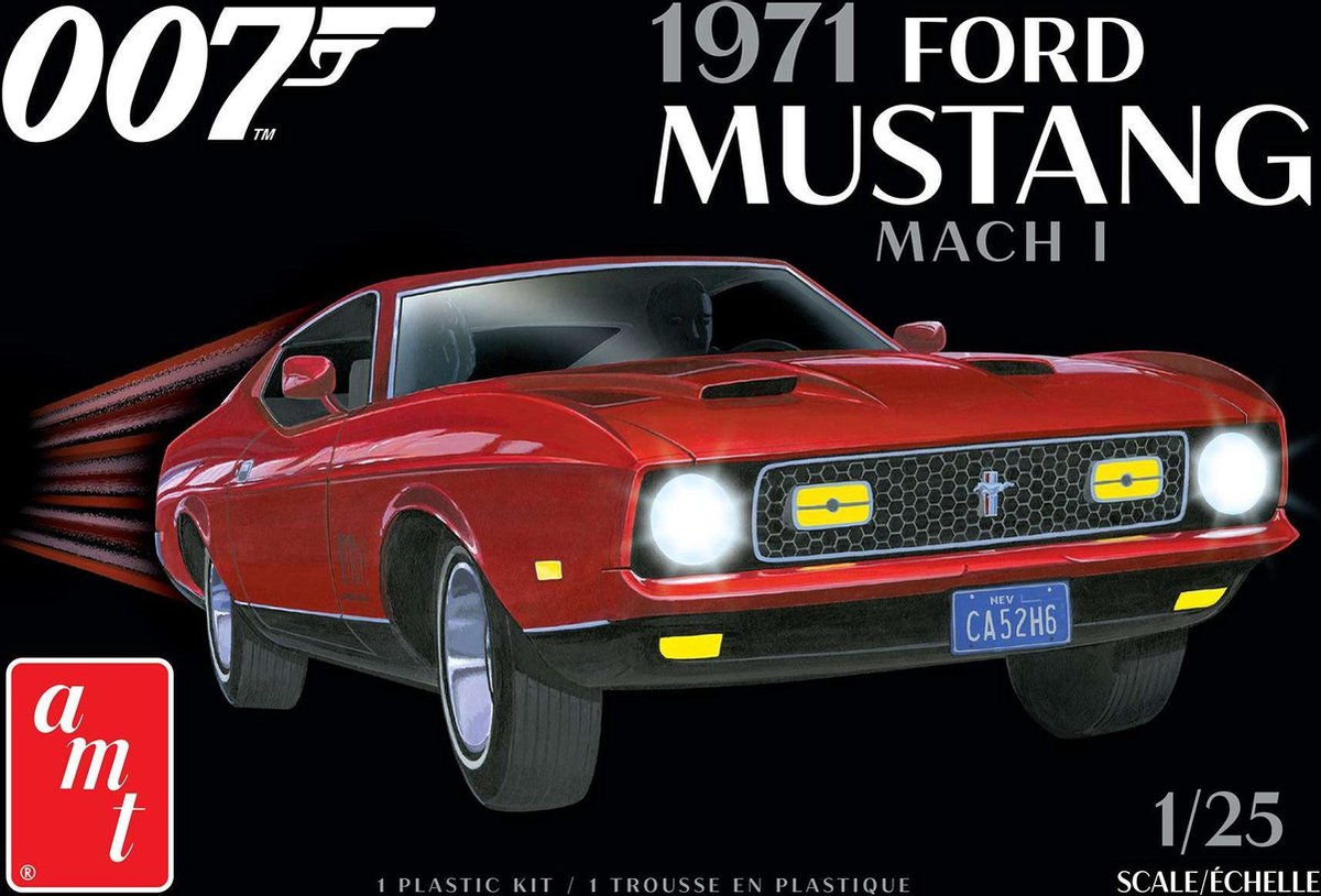 1:25 AMT 1187 James Bond 1971 Ford MUSTANG Mach I Plastic kit