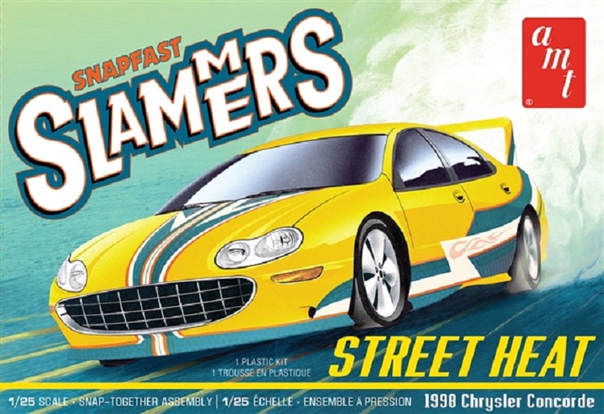 AMT 1:25 STREET HEAT 1998 CHRYSLER CONCORDE SLAMMERS SNAP bouwpakket