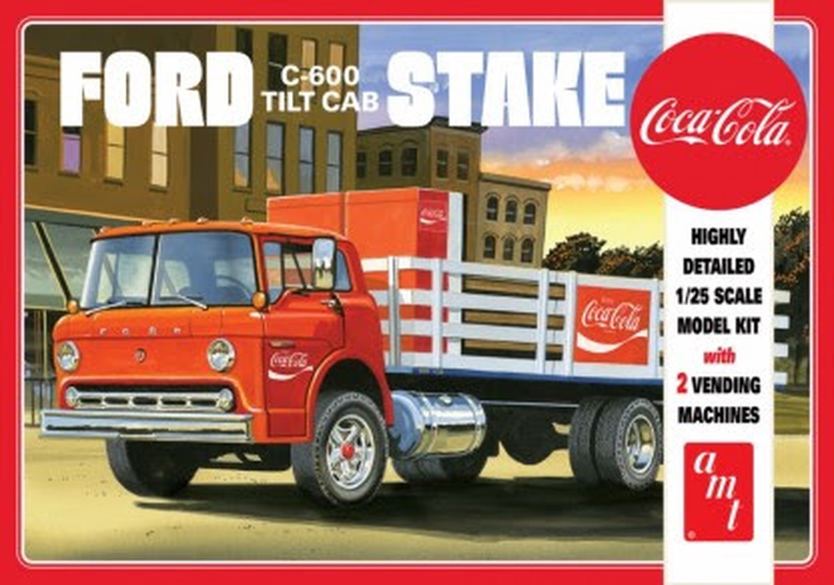 amt 1147 ford C600 Stake Bed w/Coca-Cola Machines