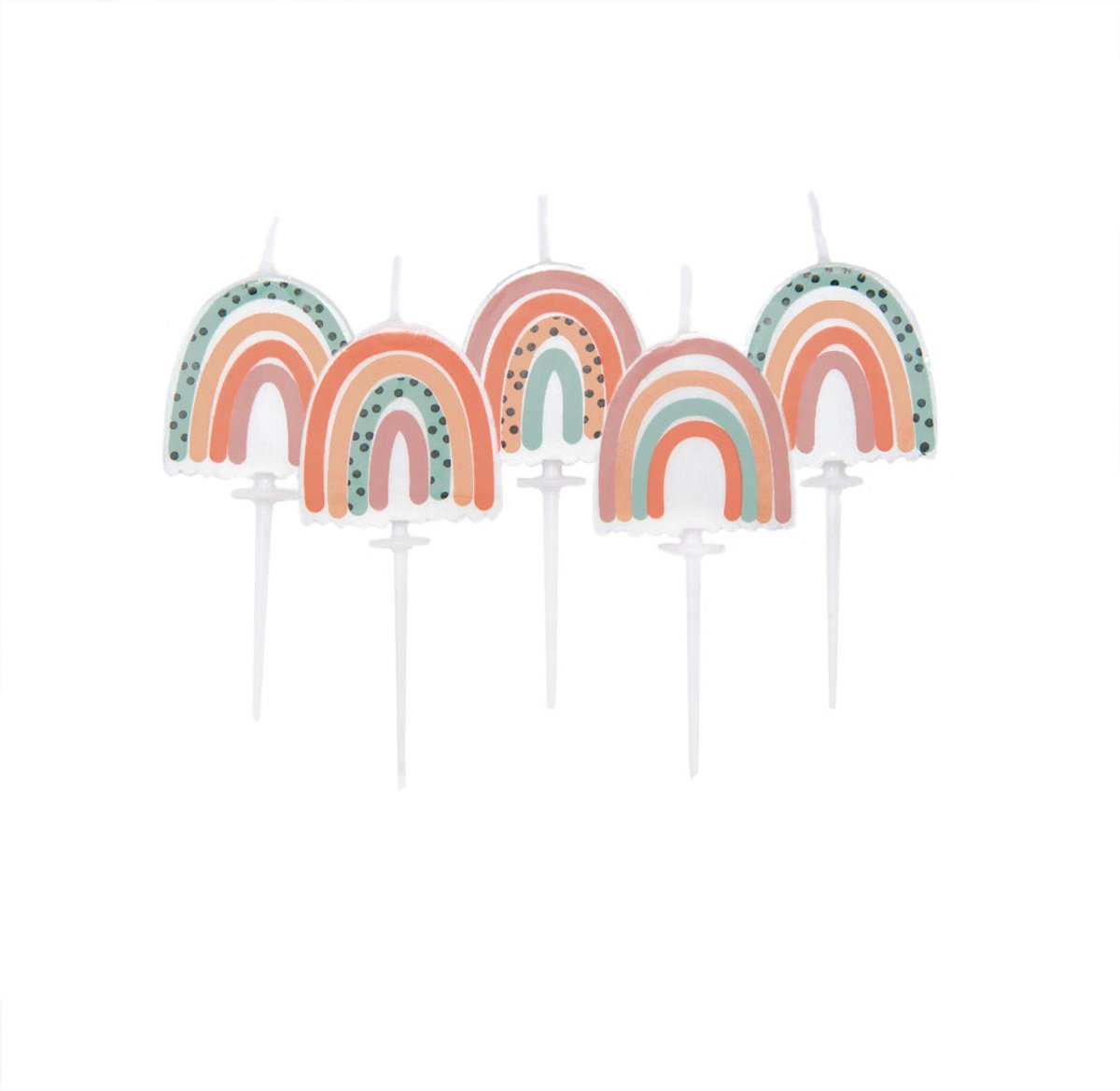 Anniversary House Boho Rainbow Candles pk/5