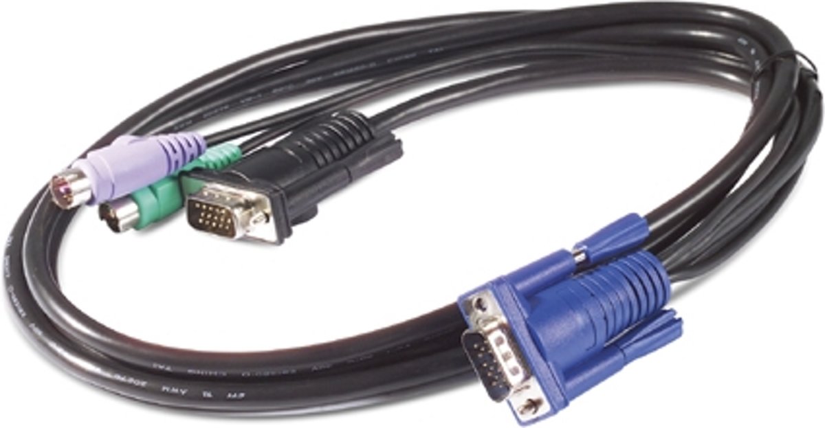 APC AP5254 toetsenbord-video-muis (kvm) kabel 3,66 m Zwart