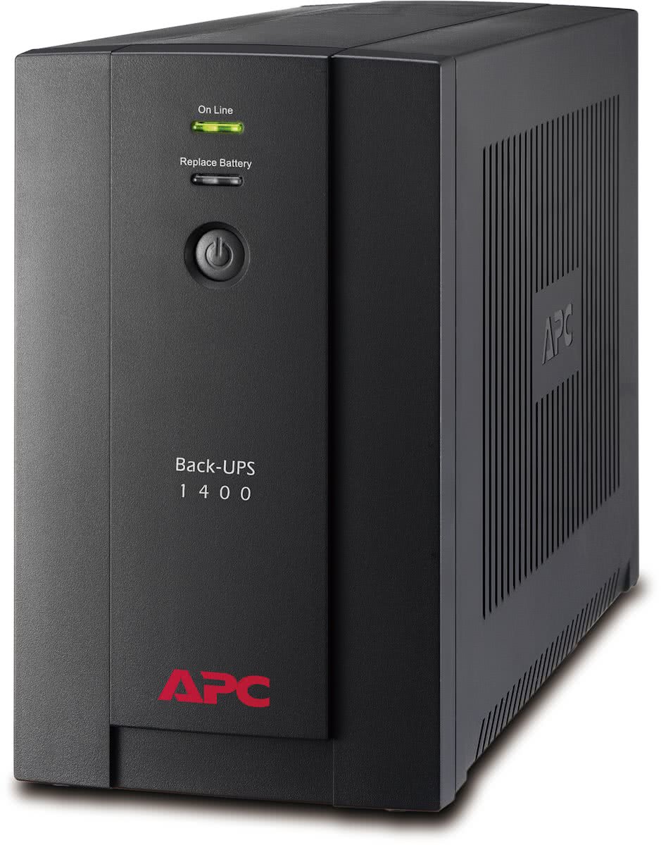 APC Back-UPS 1400VA - Noodstroomvoeding / 4x penaarde / USB