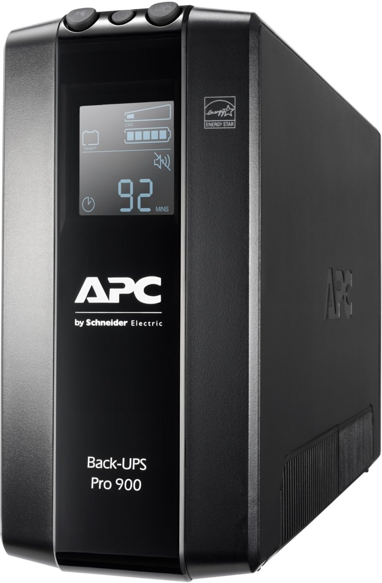 APC Back-UPS PRO BR900MI - Noodstroomvoeding, 6x C13 uitgang, USB, 900VA