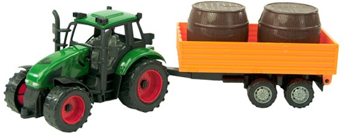 Tractor Frictie Met Aanhanger Balen 37cm