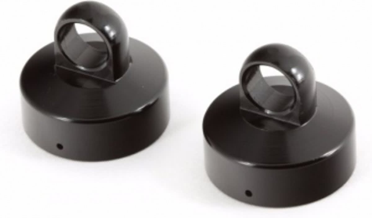 ALUMINIUM UPPER SHOCK CAP (Black) (2pcs)