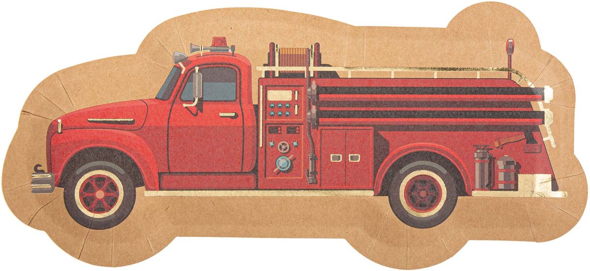ARTYFETES - 8 brandweer borden 13 x 28 cm