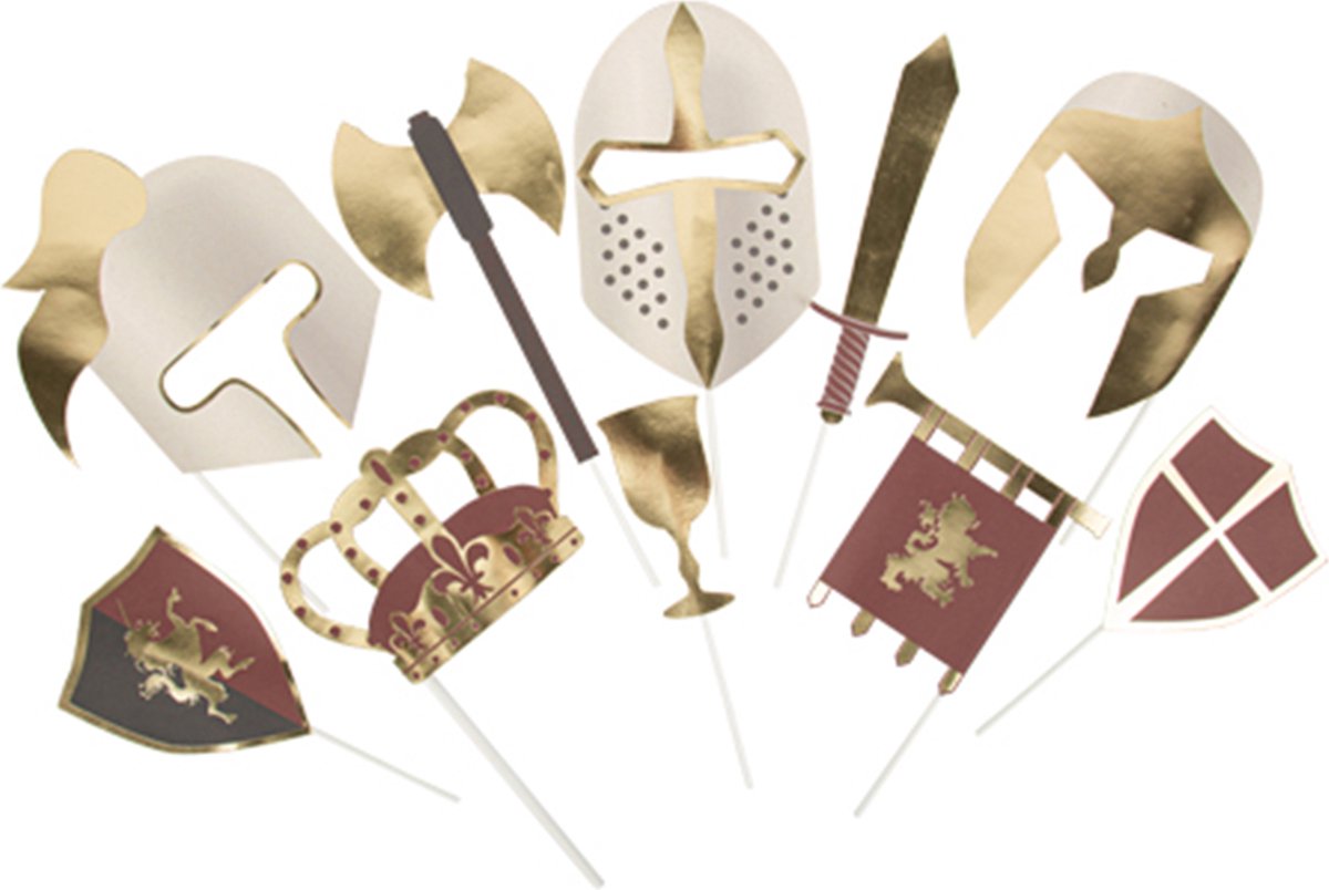 ARTYFETES - Ridder photobooth-kit 10 stuks