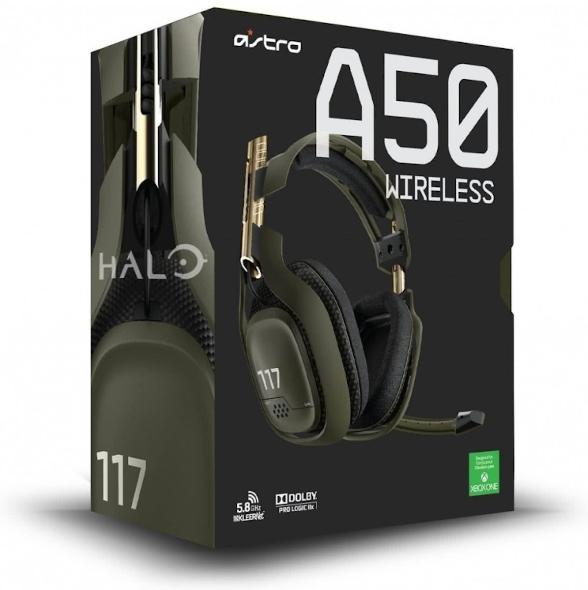 Astro Gaming A50 Wireless Highend-Headset, Halo-Edition, kabelloses Gaming Headset für Xbox 360*, Xbox One, PS4, PS3, Mac und PC