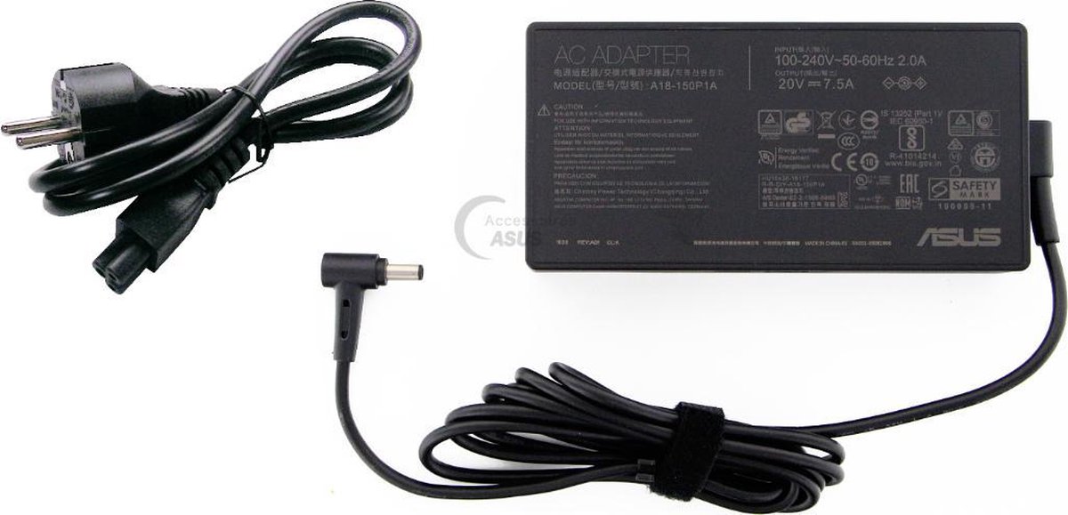 2021 model ASUS adapter 150W 20V 7,5A (6mm x 3,7mm) voeding oplader ORIGINEEL