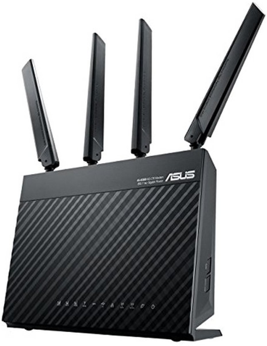 ASUS 4G-AC68U draadloze router Dual-band (2.4 GHz / 5 GHz) Gigabit Ethernet 3G Zwart