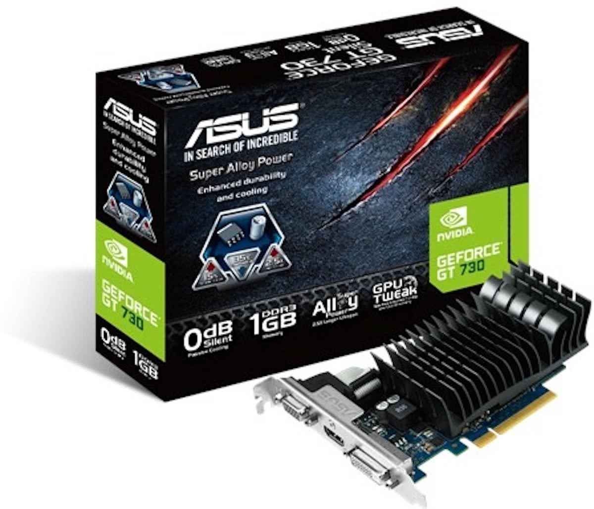 ASUS 90YV06P1-M0NA00 GeForce GT 730 1GB GDDR3 videokaart