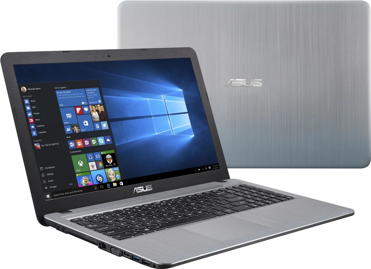 ASUS A540BA-DM358T-BE Zilver Notebook 39,6 cm (15.6) 1920 x 1080 Pixels AMD A9 A9-9425 8 GB DDR4-SDRAM 256 GB SSD