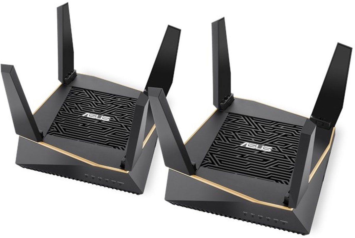 ASUS AiMesh AX6100 draadloze router Tri-band (2.4 GHz / 5 GHz / 5 GHz) Gigabit Ethernet Zwart