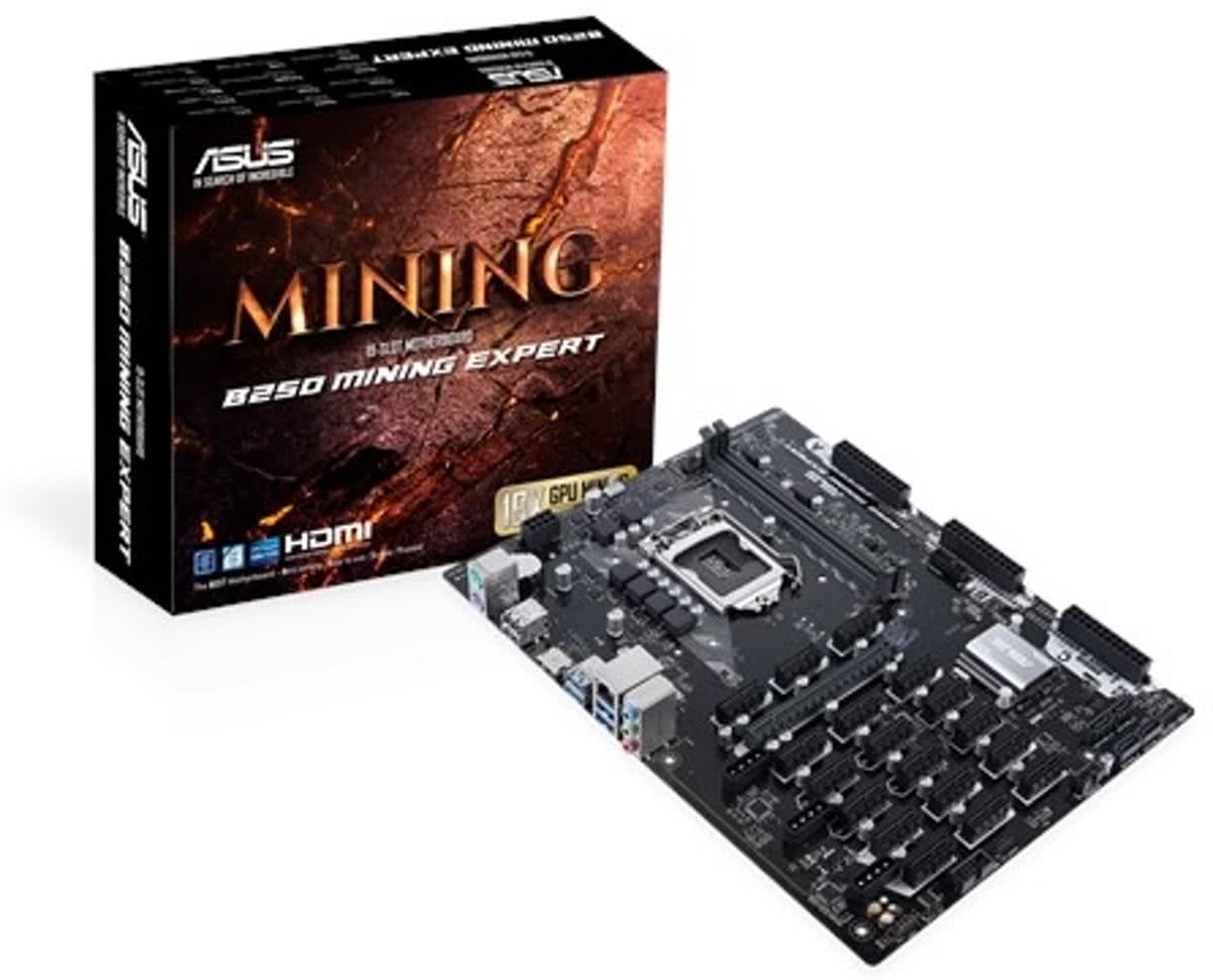 ASUS B250 MINING EXPERT Intel B250 LGA 1151 (Socket H4) ATX moederbord