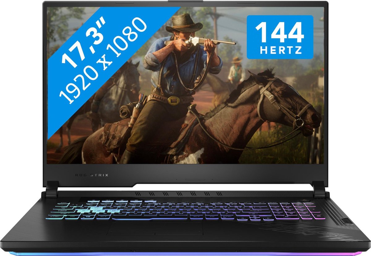 ASUS ROG Strix G712LW-EV002T Notebook Zwart 43,9 cm (17.3) 1920 x 1080 Pixels Intel® 10de generatie Core™ i7 8 GB DDR4-SDRAM 1000 GB SSD NVIDIA® GeForce RTX™ 2070 Wi-Fi 6 (802.11ax) Windows 10 Home