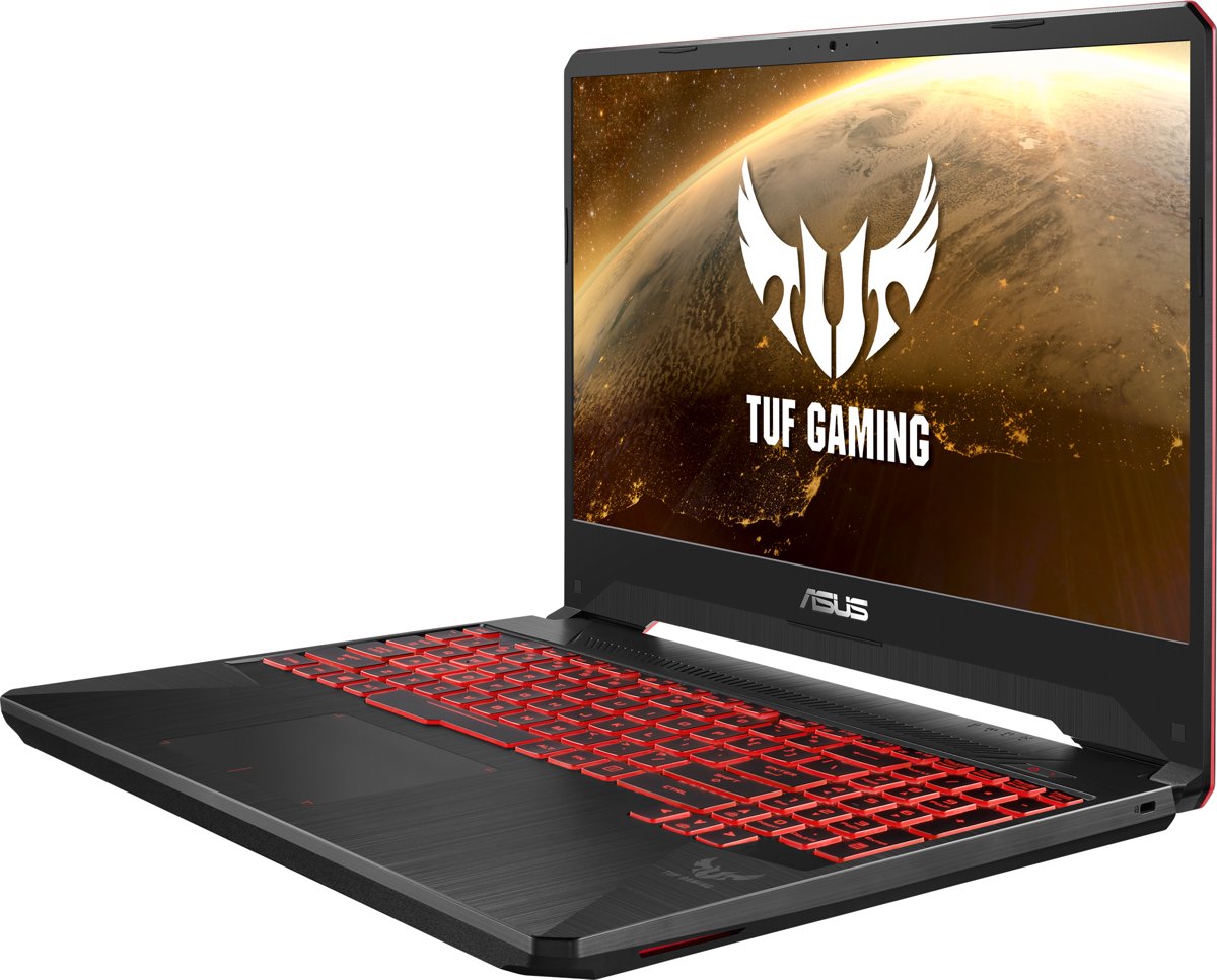 ASUS TUF Gaming FX505DY-BQ024T Zwart Notebook 39,6 cm (15.6) 1920 x 1080 Pixels AMD Ryzen 5 8 GB DDR4-SDRAM 512 GB SSD AMD Radeon RX 560X Wi-Fi 5 (802.11ac) Windows 10 Home