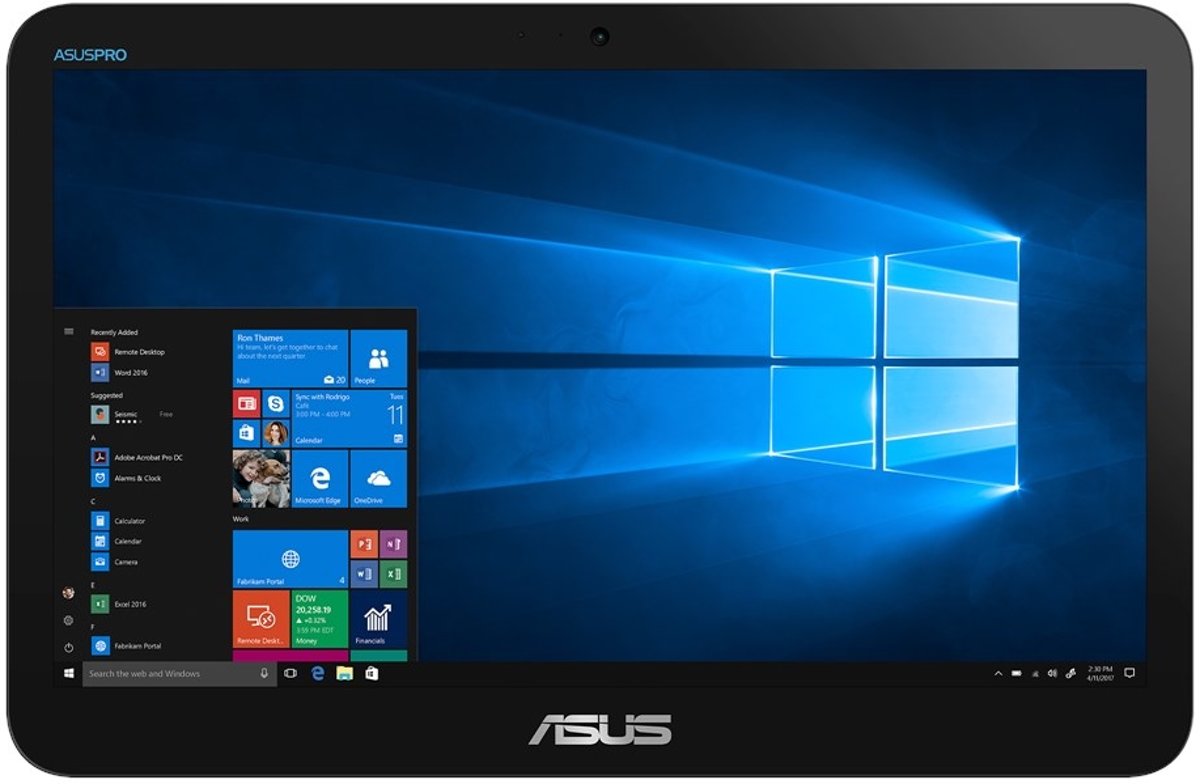 ASUS V161GA 1.10GHz N4000 Intel® Celeron® 15.6 1366 x 768Pixels Touchscreen Zwart Alles-in-één-pc