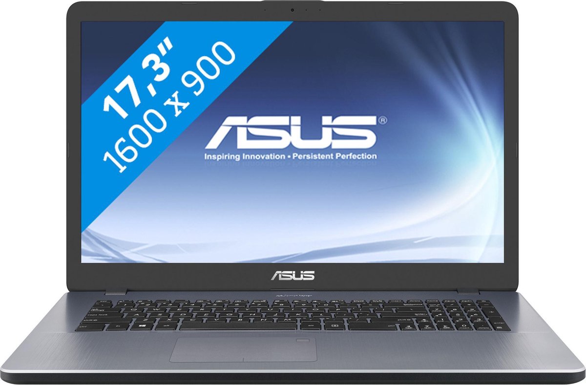 ASUS VivoBook 17 X705MA-BX025T Notebook Grijs 43,9 cm (17.3) 1600 x 900 Pixels Intel® Pentium® Silver 4 GB DDR4-SDRAM 256 GB SSD Wi-Fi 5 (802.11ac) Windows 10 Home