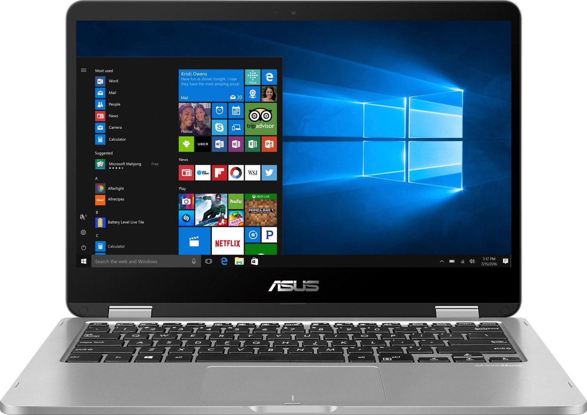 ASUS VivoBook Flip TP401MA-EC156T Hybride (2-in-1) Grijs 35,6 cm (14) 1366 x 768 Pixels Touchscreen Intel® Pentium® Silver 4 GB LPDDR4-SDRAM 128 GB SSD Wi-Fi 5 (802.11ac) Windows 10 S