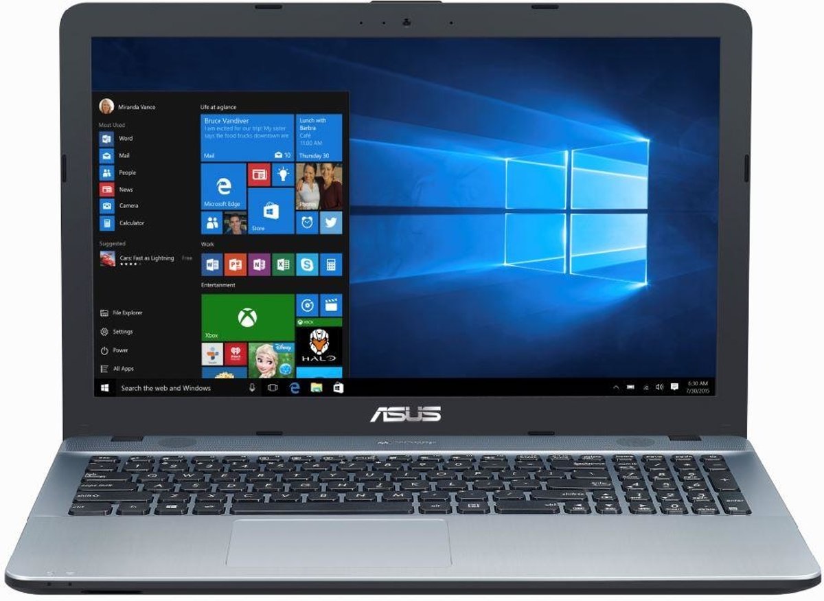 ASUS VivoBook Max A541NA-GQ218T-BE Zilver Notebook 39,6 cm (15.6) 1366 x 768 Pixels 1,10 GHz Intel® Celeron® N3350