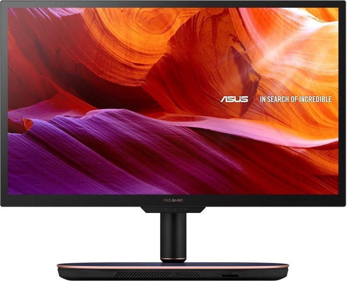 ASUS Zen AiO Z272SDT-BA160T 68,6 cm (27) 3840 x 2160 Pixels Touchscreen Intel® 8de generatie Core™ i7 16 GB DDR4-SDRAM 1512 GB HDD+SSD NVIDIA® GeForce® GTX 1050 Wi-Fi 5 (802.11ac) Zwart, Blauw Alles-in-één-pc Windows 10 Home