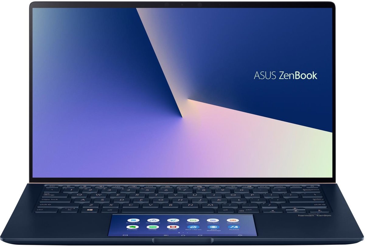 ASUS ZenBook 14 UX434FLC-AI220T-BE Blauw Notebook 35,6 cm (14) 1920 x 1080 Pixels Intel® 10e generatie Core™ i5 8 GB LPDDR3-SDRAM 512 GB SSD NVIDIA® GeForce® MX250 Wi-Fi 6 (802.11ax) Windows 10 Home