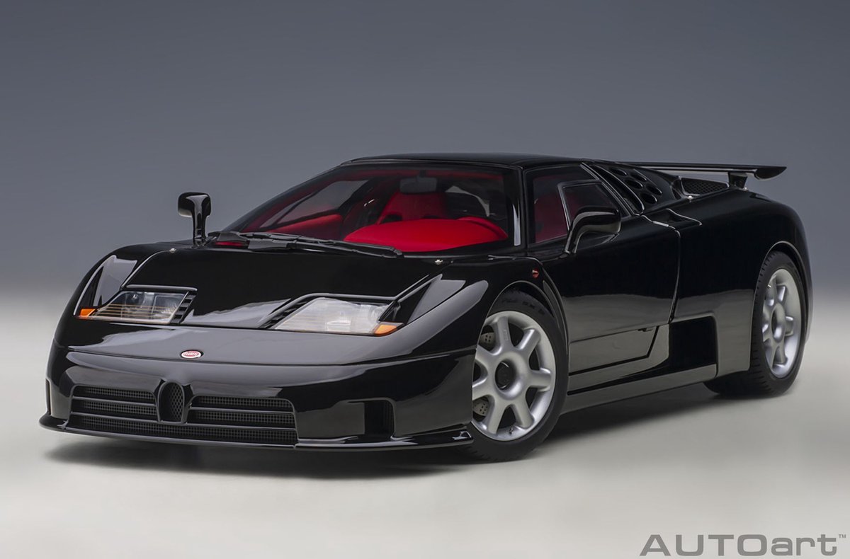 AUTOart 1/18 Bugatti EB110 SS, Nero Vernice