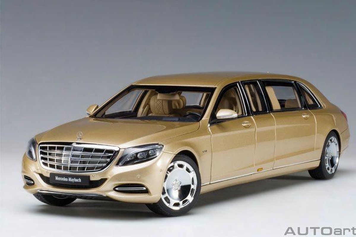 AUTOart Maybach S600 Pullman Goud 1/18