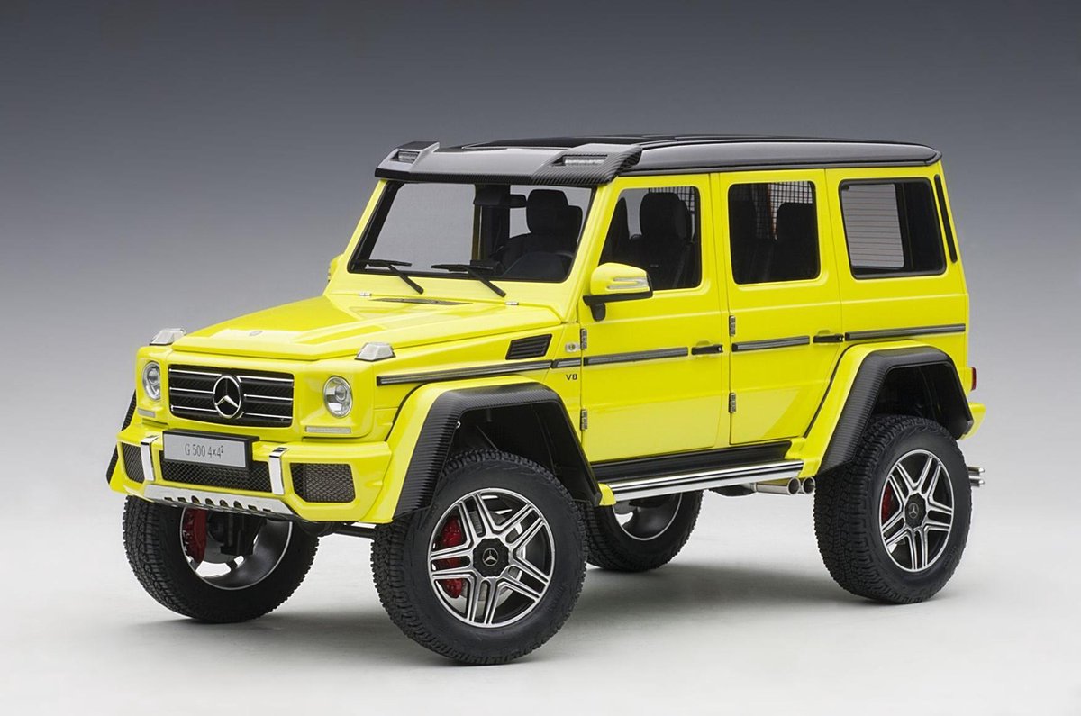 AutoArt 1/18 Mercedes-Benz G 500 4x4-2, Electric Beam Yellow