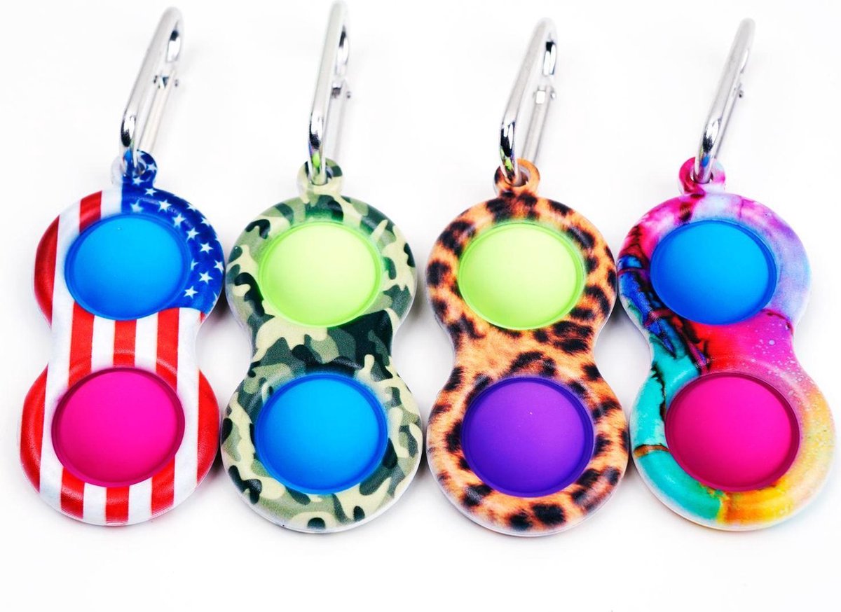 Fidget - Pop it toy - USA america Design Sleutelhanger - AMK Trading