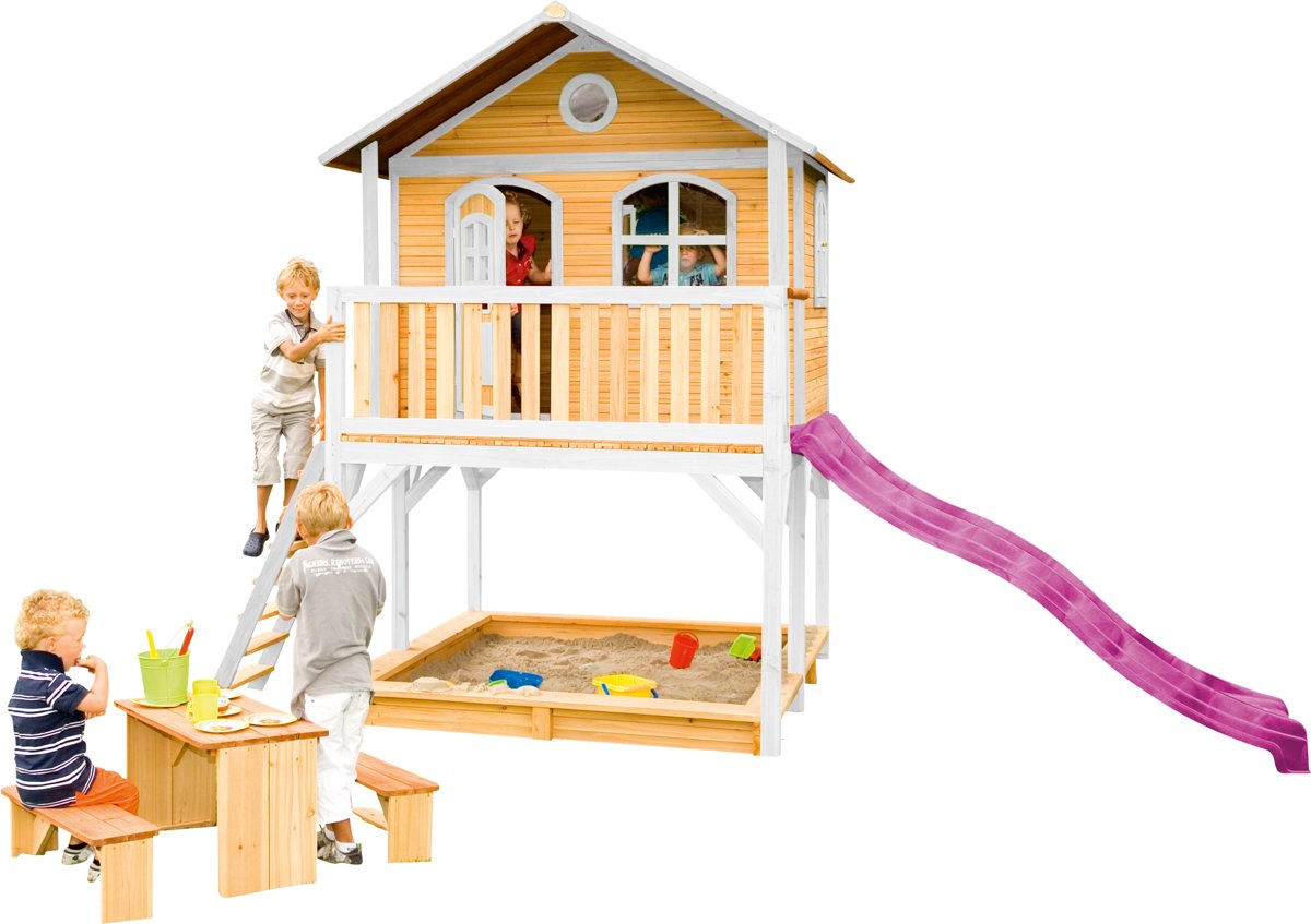   Classic Marc   Bruin/wit - Paarse glijbaan