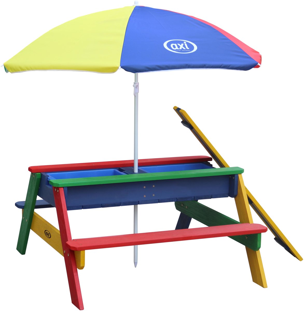 AXI Nick Zand & Water Picknicktafel Regenboog - Parasol Regenboog