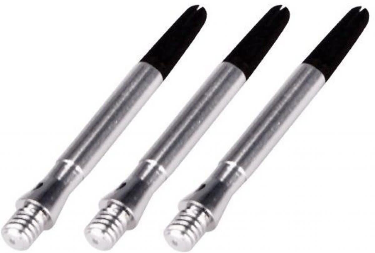 Abbey Darts Shafts Aluminium - Roterende Top - Zilver