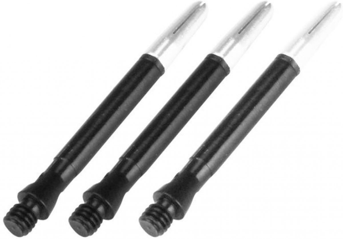 Abbey Darts Shafts Aluminium - Roterende Top - Zwart