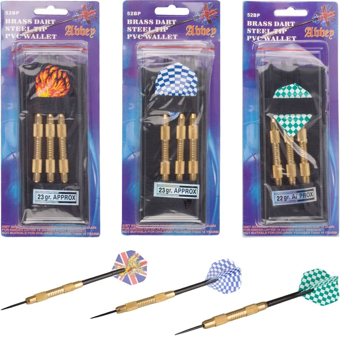 Abbey Darts Steeltip 20 Gr - Zwart - Dartpijlen