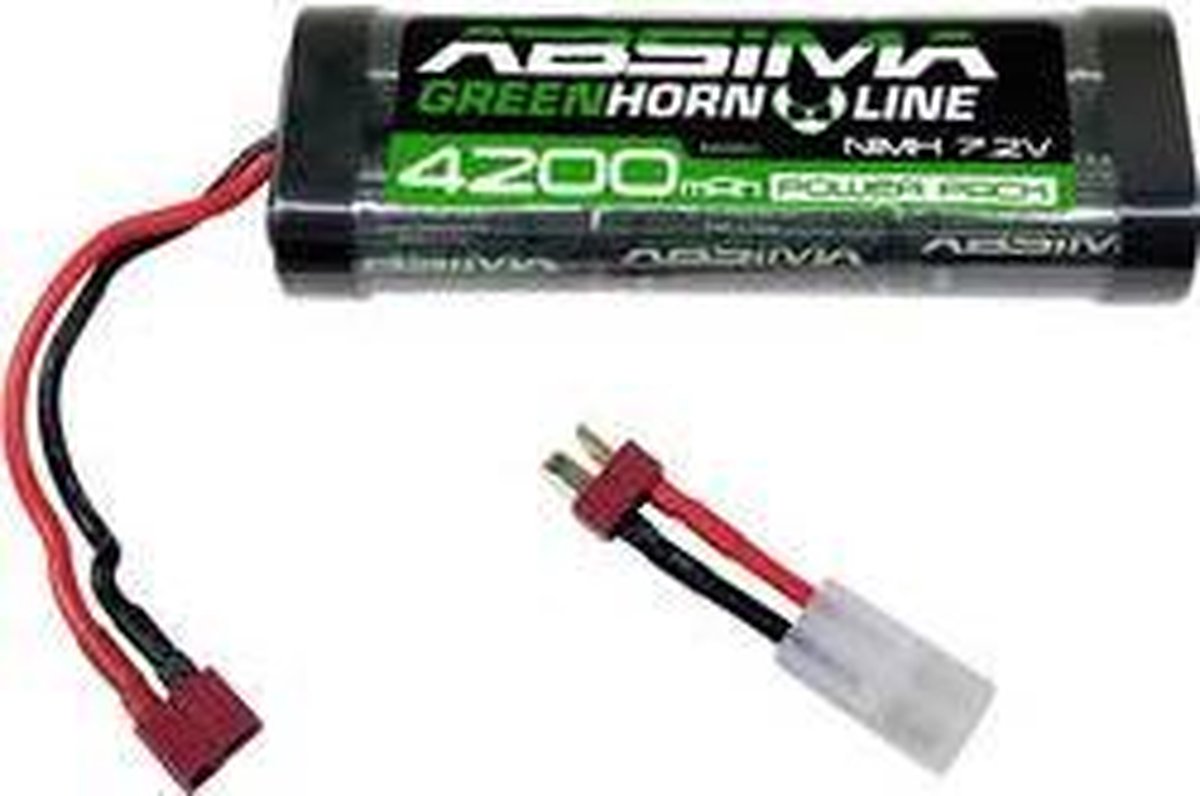 Absima - NiMH Accupack 7.2V - 4200 mAh - 6 Hardcase T-bussen