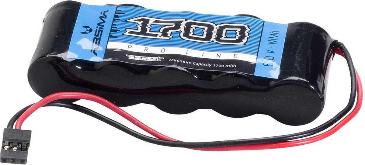 Absima NiMH ontvangeraccu 6 V 1700 mAh Aantal cellen: 5 Stick JR