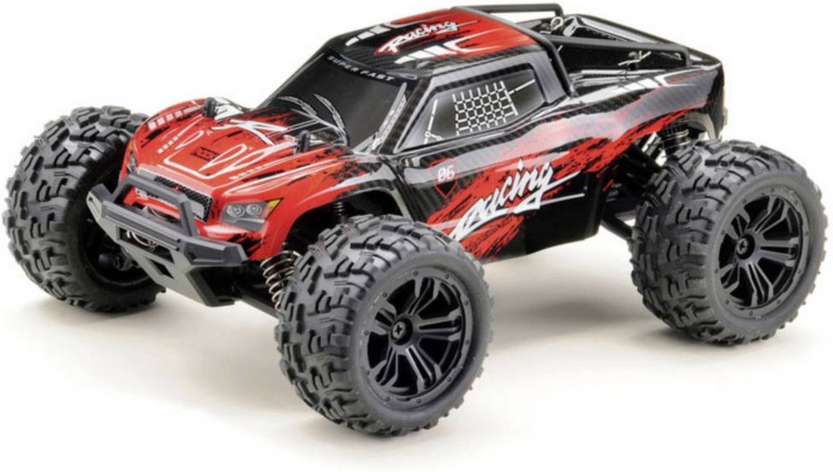 Absima Truck Racing Zwart/rood 1:14 RC auto Elektro Monstertruck 4WD RTR 2,4 GHz