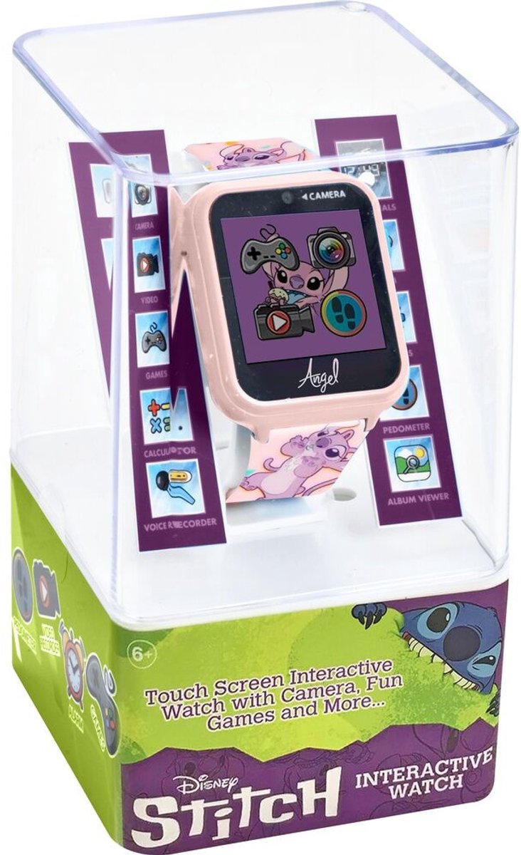 Disney Lilo & Stitch Angels Interactieve Digitaal Horloge met Led Scherm - Cadeau - Roze - Met Camera & Spelletjes
