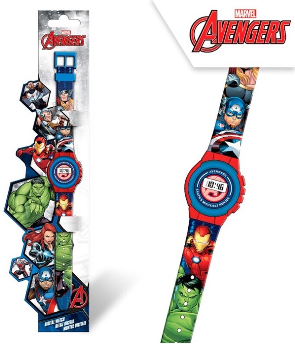 Marvel Avengers Digitaal Horloge - Rood Blauw