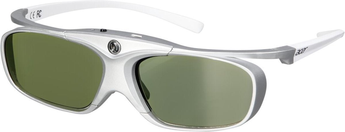 Acer 3D glasses E4w White / Silver stereoscopische 3D-bril Zilver, Wit 1 stuk(s)