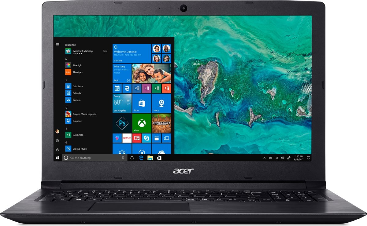 Acer Aspire 3 A315-53-30HR Zwart Notebook 39,6 cm (15.6) 1920 x 1080 Pixels 2,2 GHz Intel® 8ste generatie Core™ i3 i3-8130U