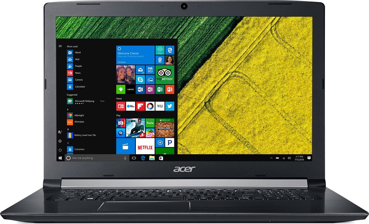 Acer Aspire 5 A517-51G-58ZH Zwart Notebook 43,9 cm (17.3) 1920 x 1080 Pixels 1,60 GHz Intel® 8ste generatie Core™ i5 i5-8250U