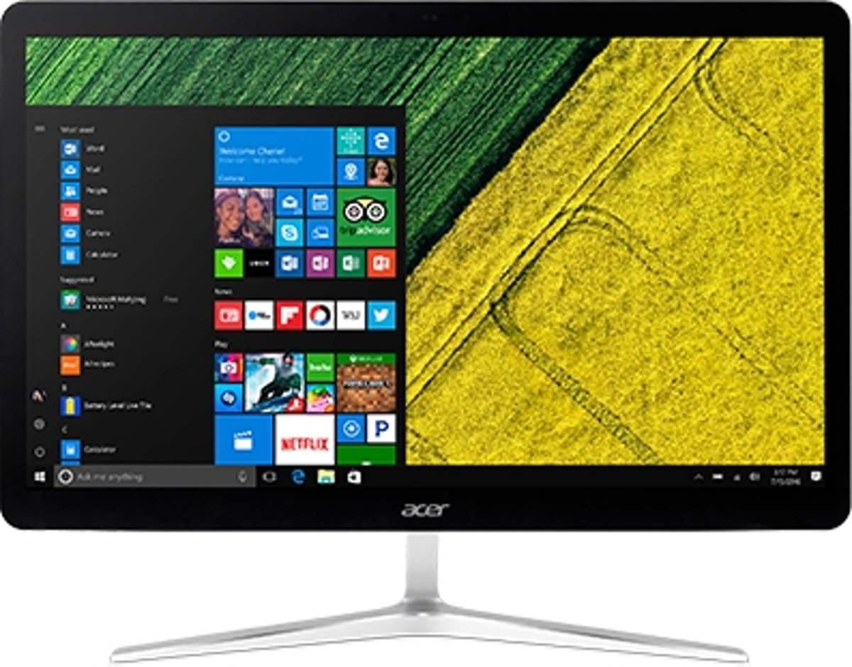 Acer Aspire U27-880 2.70GHz i7-7500U Zevende generatie Intel® Core™ i7 27 1920 x 1080Pixels Touchscreen Zwart, Zilver Alles-in-één-pc