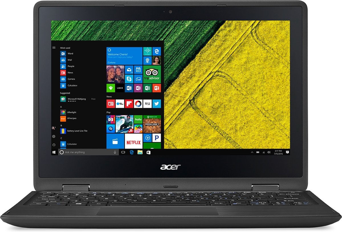 Acer Spin 1 SP111-31-C5FQ Zwart Notebook 29,5 cm (11.6) 1366 x 768 Pixels Touchscreen 1,1 GHz Intel® Celeron® N3350