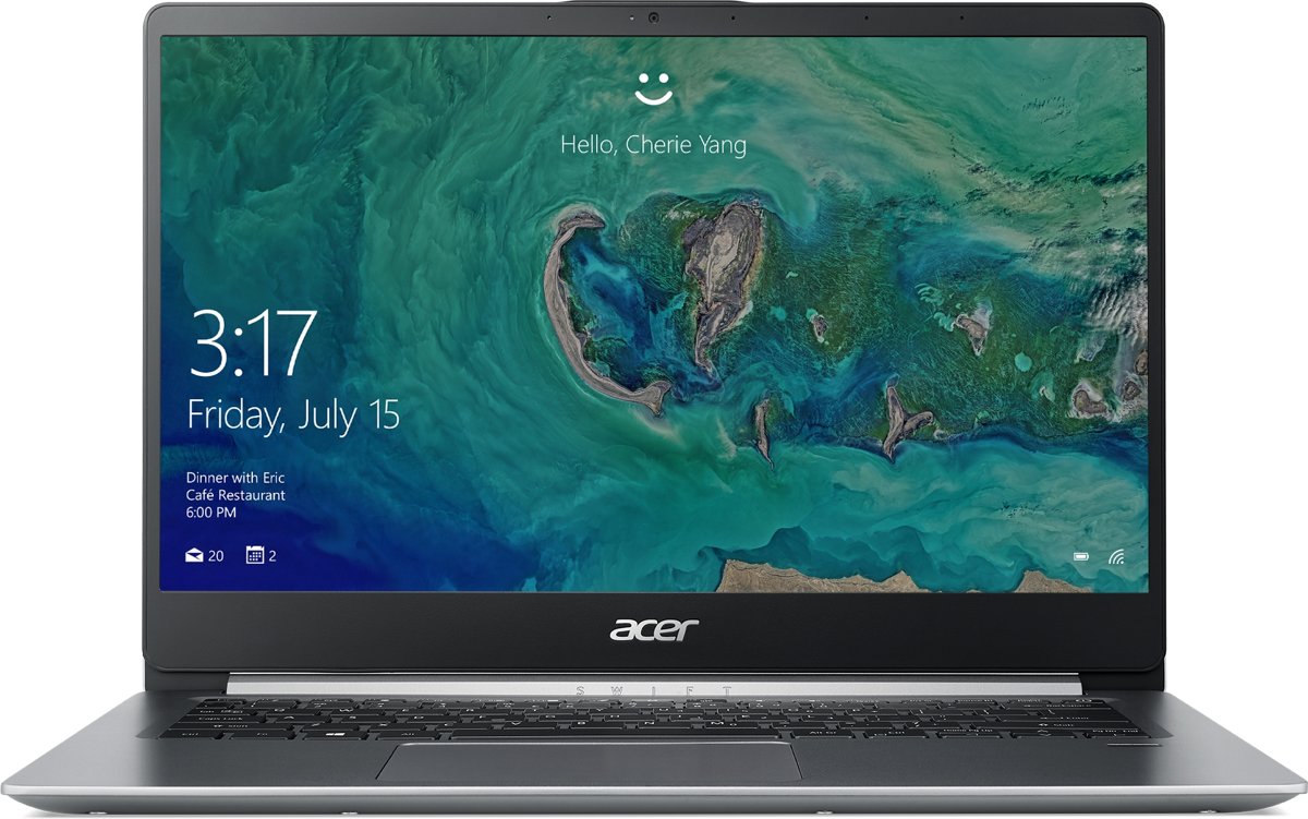 Acer Swift 1 Pro SF114-32-C9FF Zilver Notebook 35,6 cm (14) 1920 x 1080 Pixels Intel® Celeron® N 4 GB DDR4-SDRAM 64 GB eMMC Windows 10 Pro